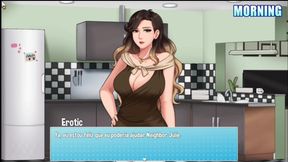 Surprising MILF gets pleasured during house chores