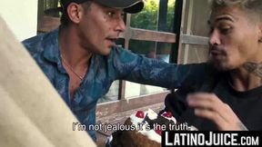 LatinoJuice.com - I skillfuly used my wet tongue to lick and swallow Daves thick long