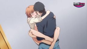 Busty anime maid seduces master with ecchi netorare