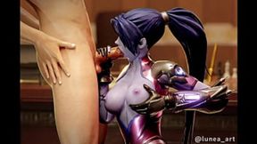 Double-barreled doom dropped like a fat juicy cum-burst on this widow's hot gamer ass&#x1F351;