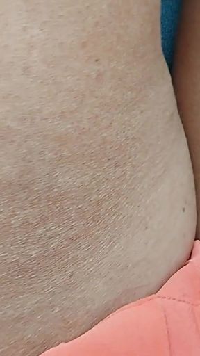 Horny mature stepmom masturbates and teases her stepson in the car   Clip 1