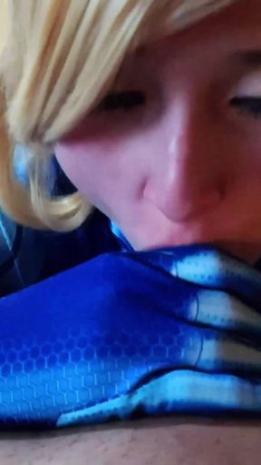 Samus Gives You a Real Blowjob
