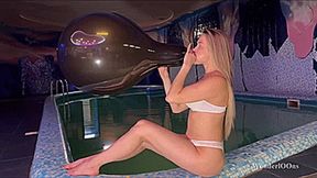 Emma two B2P in the pool