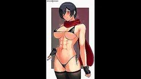 on Titan - Mikasa Ackerman Slideshow - Shingeki Kyojin Hentai Compilation