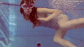 ”Sexy European teen in striped clothes”