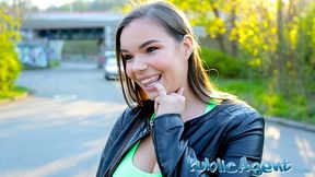 Public Sex Sofia Lee fucked next to a live train track