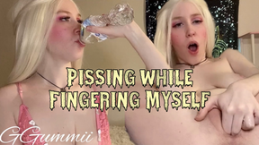 Pissing While Fingering Myself 2