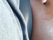 Navel Play With Ice