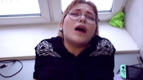 two students having sex. He came to help me with my homework.