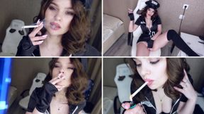 SMOKING BAD COP | WET PUSSY PLAY