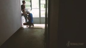 Dorm entrance twinks sex