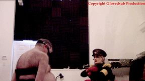 Military interrogation with red leather gloves MP4 Full HD (1080p) starring Mistress Amelie