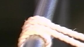Young beauty moans while teased with whipping by stud