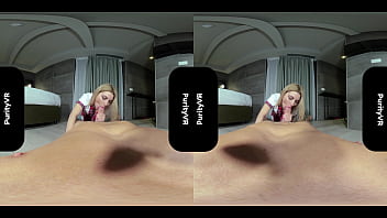 Sensual blonde milf Dominique rides and sucks big cock in her bedroom