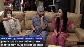 Black-haired Asian cheerleader Blaire Celeste gets a medical fetish exam