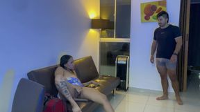 I Come to Visit My StepCousin's House and We End up Fucking After Hearing Me Masturbate