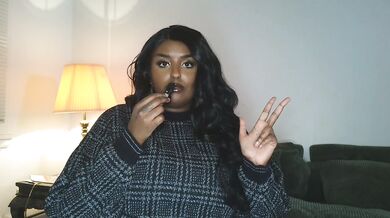 BBW Ebony Therapist Breath Control JOI: Somatic Strip Tease & CEI Therapy Session