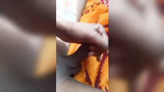 Black Guy Strokes His Big Morning Cock Solo