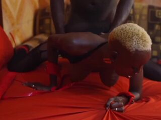 Slender black screw hard and fast creampie and keep screwing