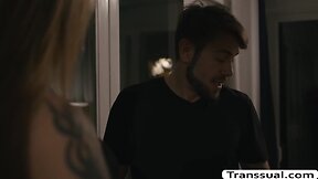 Tranny stepmom lets her stepson fuck her booty