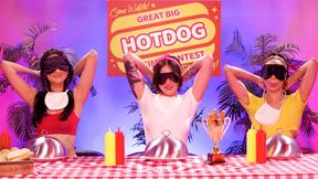 ”Kinky ebony contestant puts on a strapon to pound her competitors”