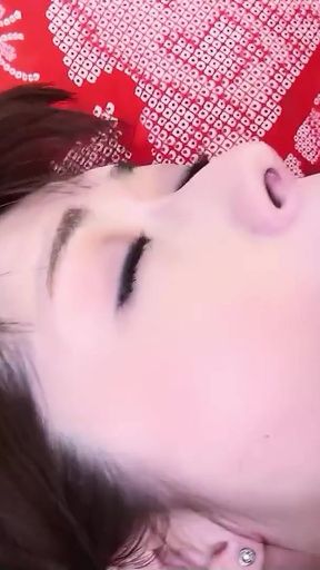 Key moment from &quot;Small Japanese Mature Step-Mom seduce Boy to Old Young Creampie Sex in Full Uncensored JAV Porn&quot;