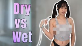 4K How See Through is It? Transparent No Bra Wet vs Dry Try on Haul