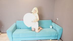 Blue balloon pleasure