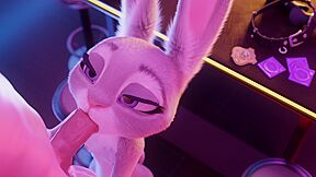 Furry Slut Judy Hopps Caressing Swollen Balls Pov