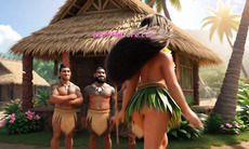 Big Ass Beauty Moana Fucked In Group By Tribal Villagers