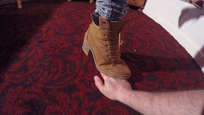 Hands & Fingers Trampled Under Sophie's Hard Boots CLOSE UP (4K)