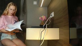 Watch fine-looking Petite Blonde's clip