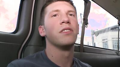 Joey Soto enjoys in some bj action on the backseat with stranger