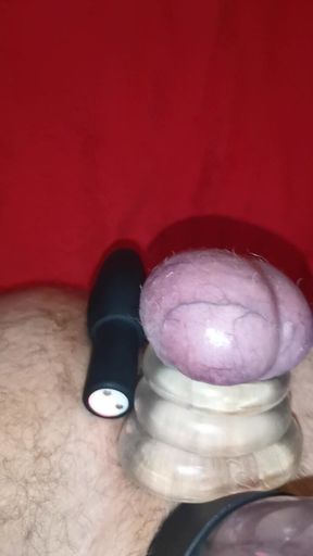 Penis pump whit prostate vibrator