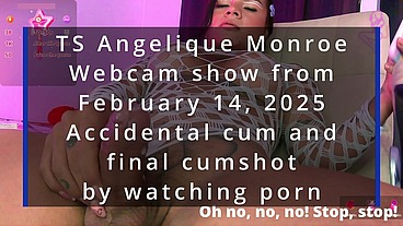 TS Angelique Monroe - Webcam show from February 14, 2025