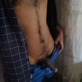 Sexy Indian boy showing big black cock