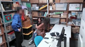 Two teen 18+ thieves get busted and later fucked by security