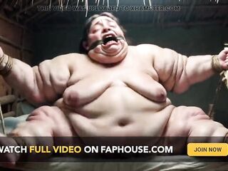 Hopeless SSBBW in Rope Bondage - Dripping Plump Wide Twat