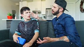 Caring Step Dad Romeo Davis Helps Step Sonnie-In-Law Felix O'Dair With His Prick Injury - DadCreep