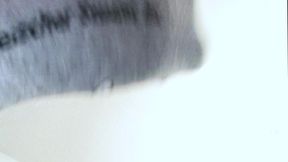 Trapped Beneath Her Playful Socked Feet