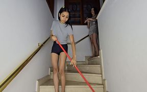 Lesbian Pee Swallow Top Girls and Sealed Mouth Pissing Super Skinny Girl