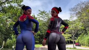 Spider Girl Fucks Hard With A Huge Cock IN THE ASS: Cosplay Porn Video, ANAL THREESOME