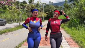 Spider Girl Fucks Hard With A Huge Cock IN THE ASS: Cosplay Porn Video, ANAL THREESOME