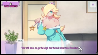 Waifu Hub [PornPlay Parody Hentai game] Rosalina couch casting - Part1 Rosalina wear a slutty bikini