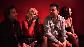 Alicia, Elizabeth and Michelle Take Turns Bouncing on Two Horny Studs