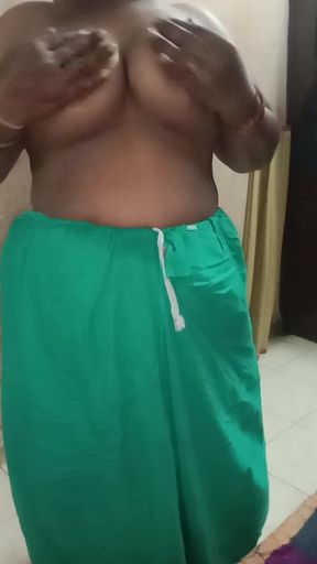 Tamil Woman Pretends to Take off Her Clothes in Front of Her Husband