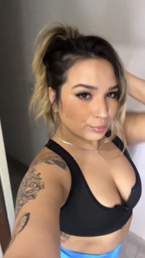 Female Onlyfans Model in Sports Bra
