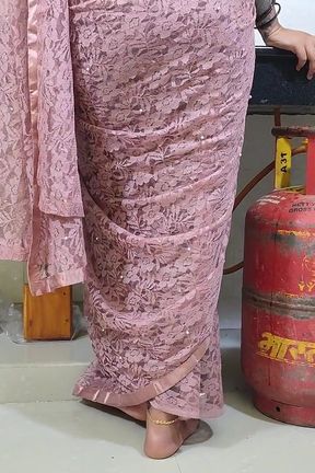 Saree Hip Press Navel Romance