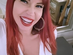Great Big Boobs On Masturbating Redhead