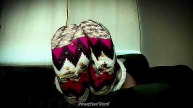 Sock Lovers Delight 3 - My Thickest Double Layer Socks Would Give You the Perfect Footjob